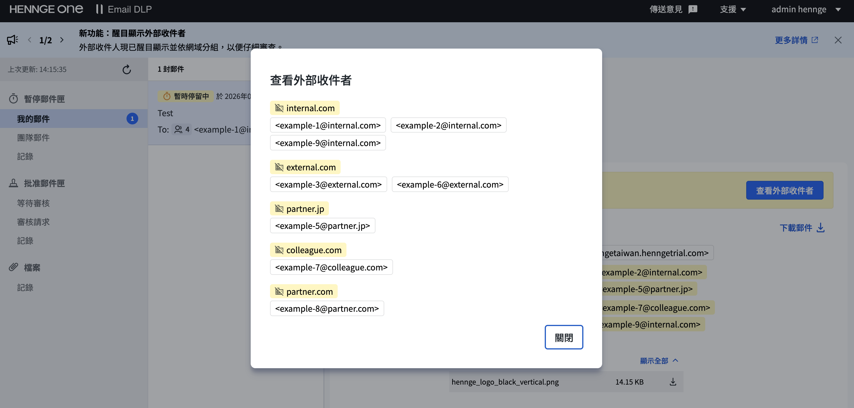 External Domain Grouping